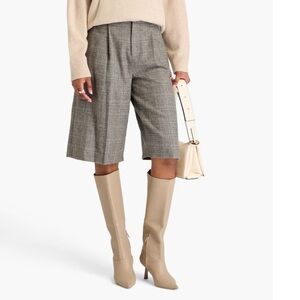 Vince Gray Plaid Women's Shorts